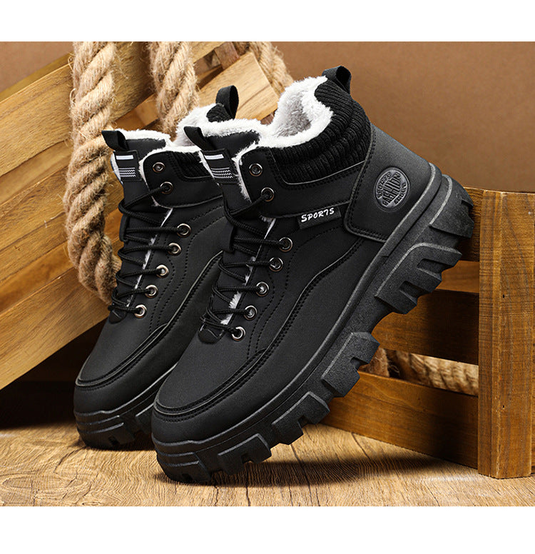 Men's winter suede high top Martin boots men's workwear shoes trendy and versatile thick sole V.I.P Digital Presence 35.40 The Snag Bin