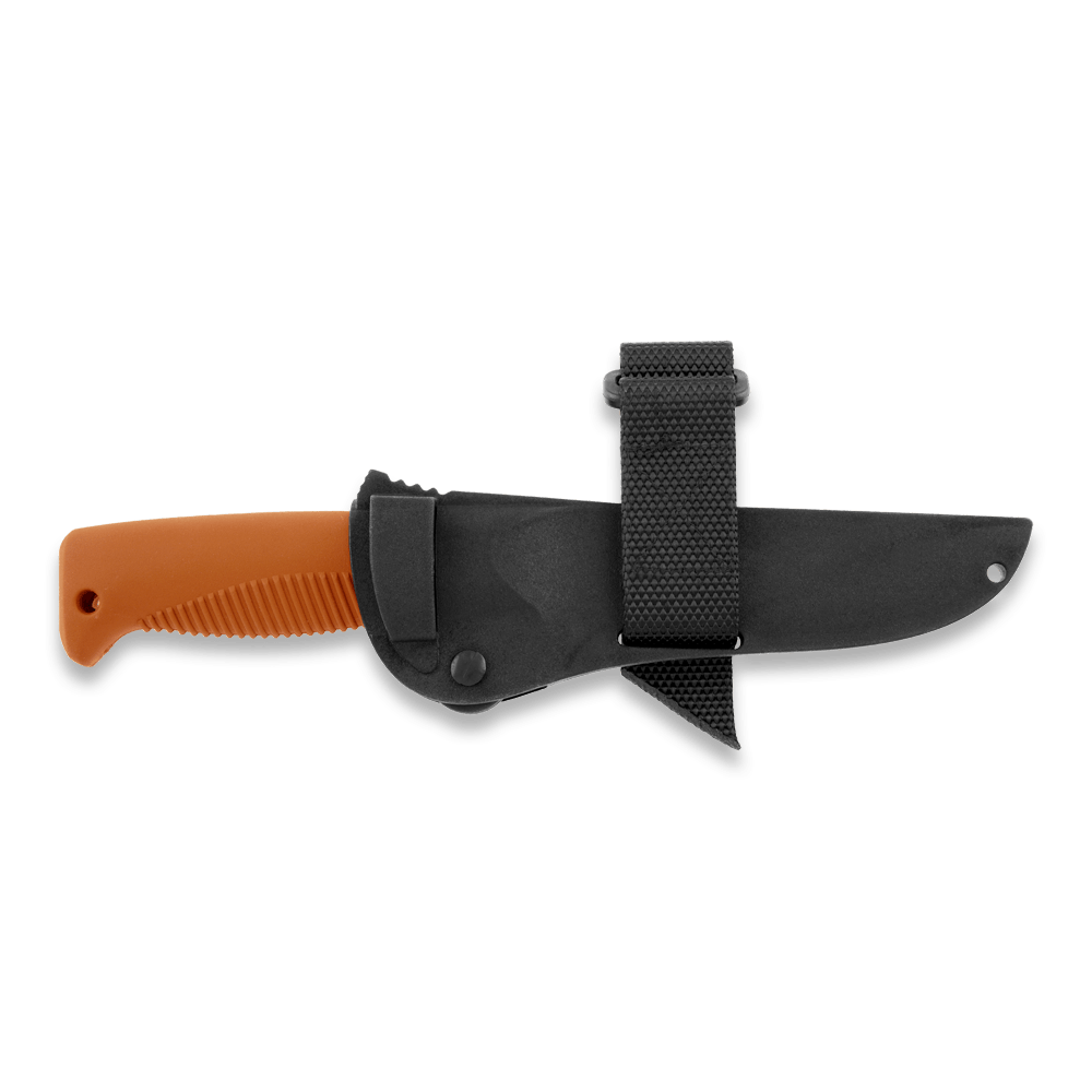 Peltonen M07 Ranger Puukko Black Cerakote Orange Handle FJP137 - The Snag Bin