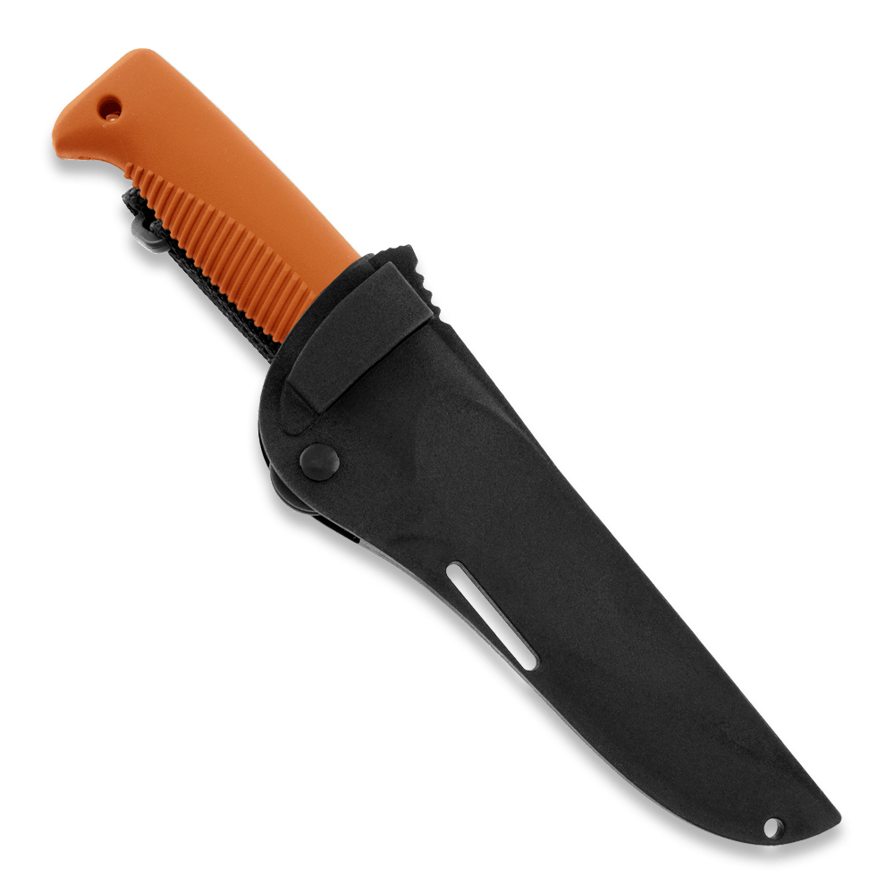 Peltonen M07 Ranger Puukko Black Cerakote Orange Handle FJP137 - The Snag Bin