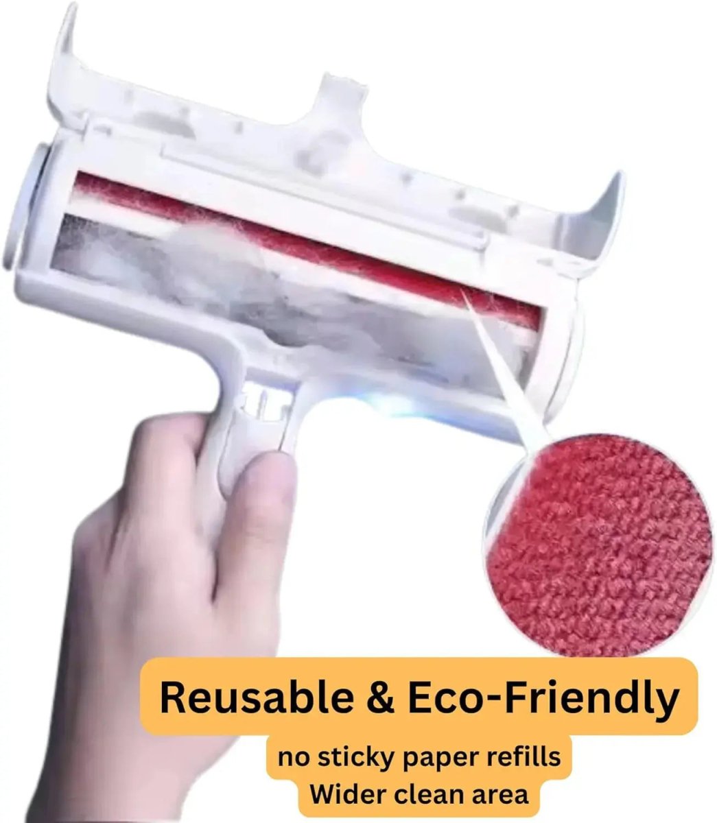 Pet Hair Remover Roller - RED - The Snag Bin