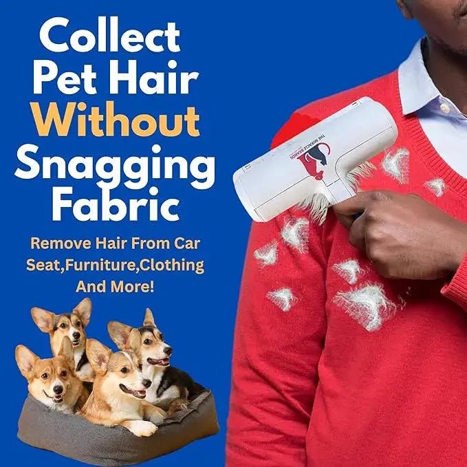 Pet Hair Remover Roller - RED - The Snag Bin