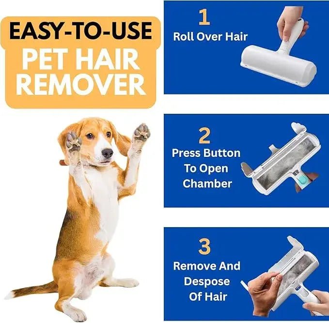 Pet Hair Remover Roller - RED - The Snag Bin