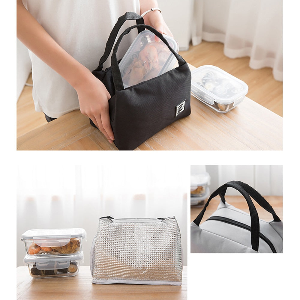 Portable Lunch Bag Thermal Insulated Lunch Box Tote Cooler Bag Bento Pouch Lunch Container School Food Storage Bags V.I.P Digital Presence The Snag Bin