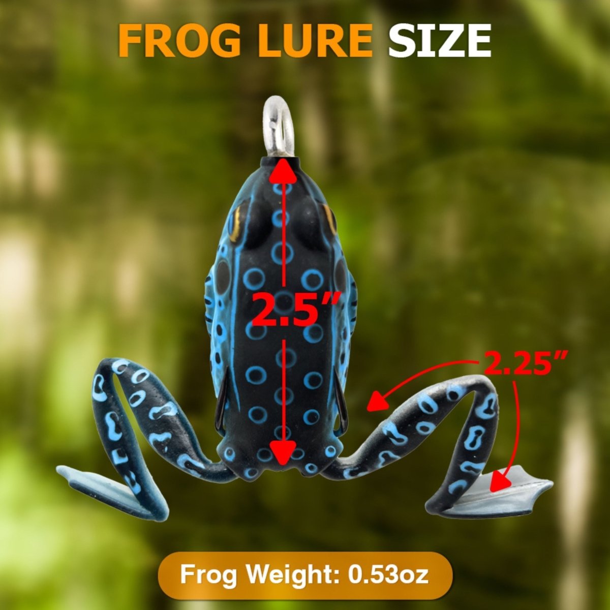 Reaction Tackle 2.25" Hollow Body Frogs with Swimming Legs (2 - Pack) - The Snag Bin