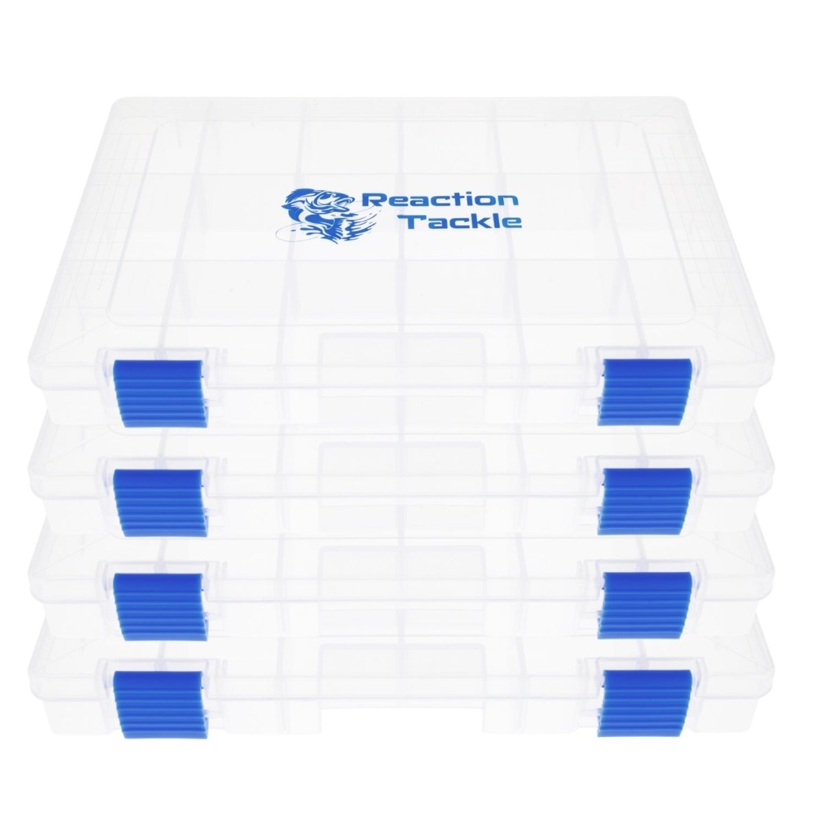 Reaction Tackle Basic Tackle Tray - Affordable, Lightweight Design with 2 Secure Clips - The Snag Bin