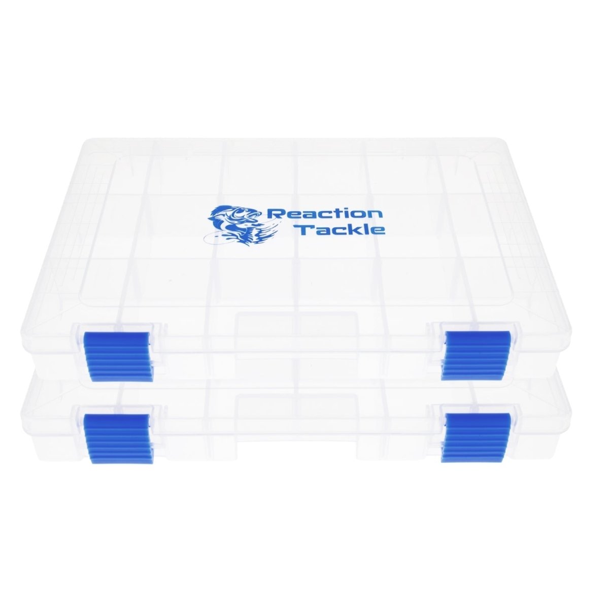 Reaction Tackle Basic Tackle Tray - Affordable, Lightweight Design with 2 Secure Clips - The Snag Bin
