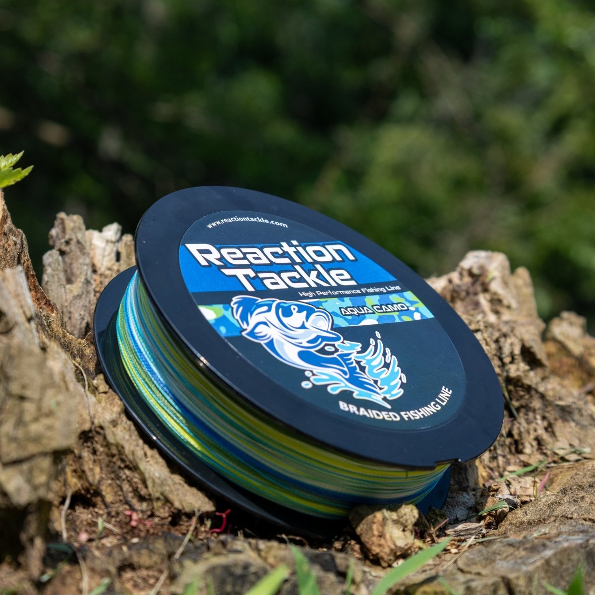 Reaction Tackle Braided Fishing Line - Aqua Camo - The Snag Bin