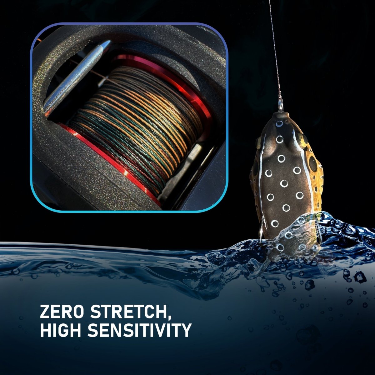 Reaction Tackle Braided Fishing Line - Blue Camo - The Snag Bin
