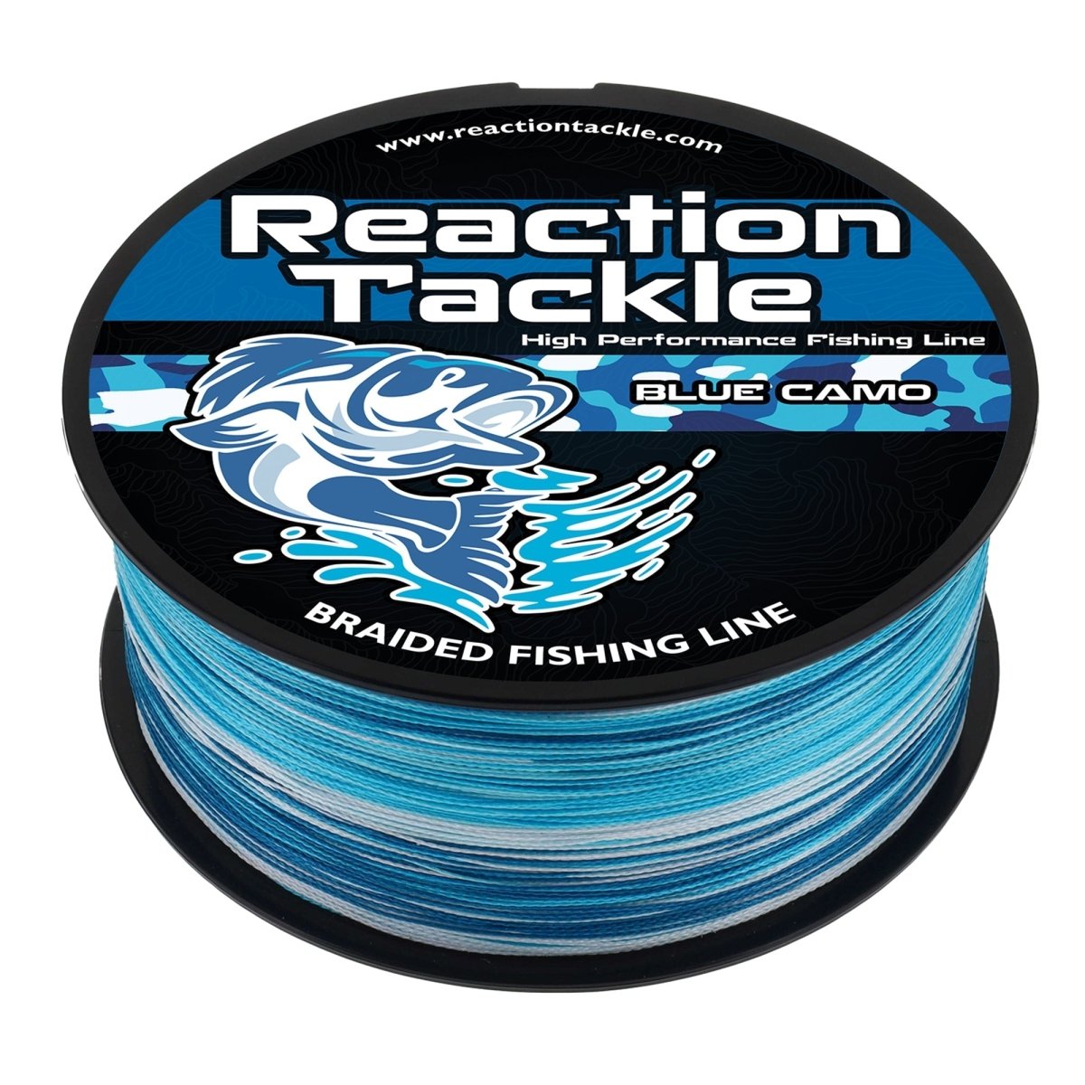 Reaction Tackle Braided Fishing Line - Blue Camo - The Snag Bin