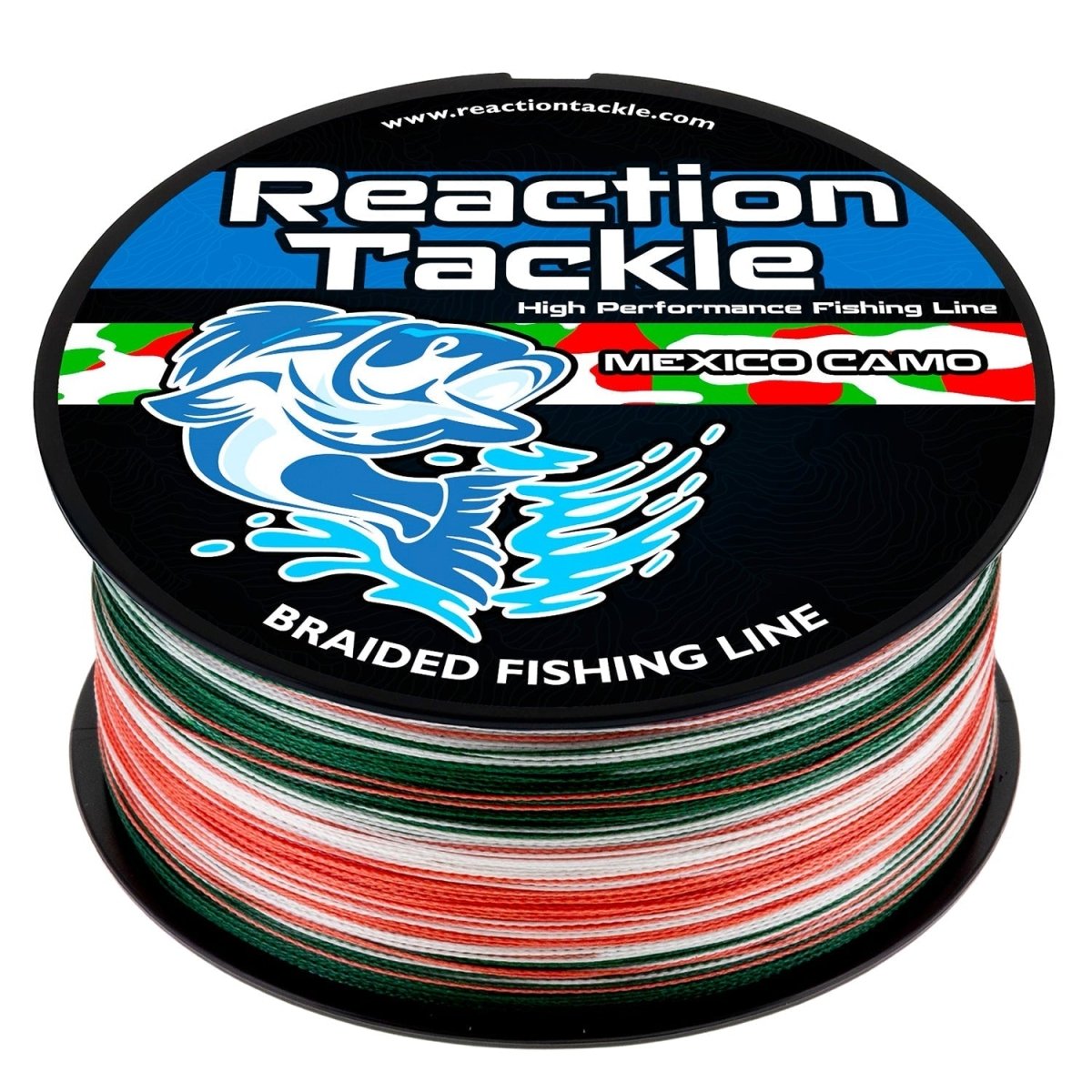 Reaction Tackle Braided Fishing Line - Mexico Camo - NEW - The Snag Bin