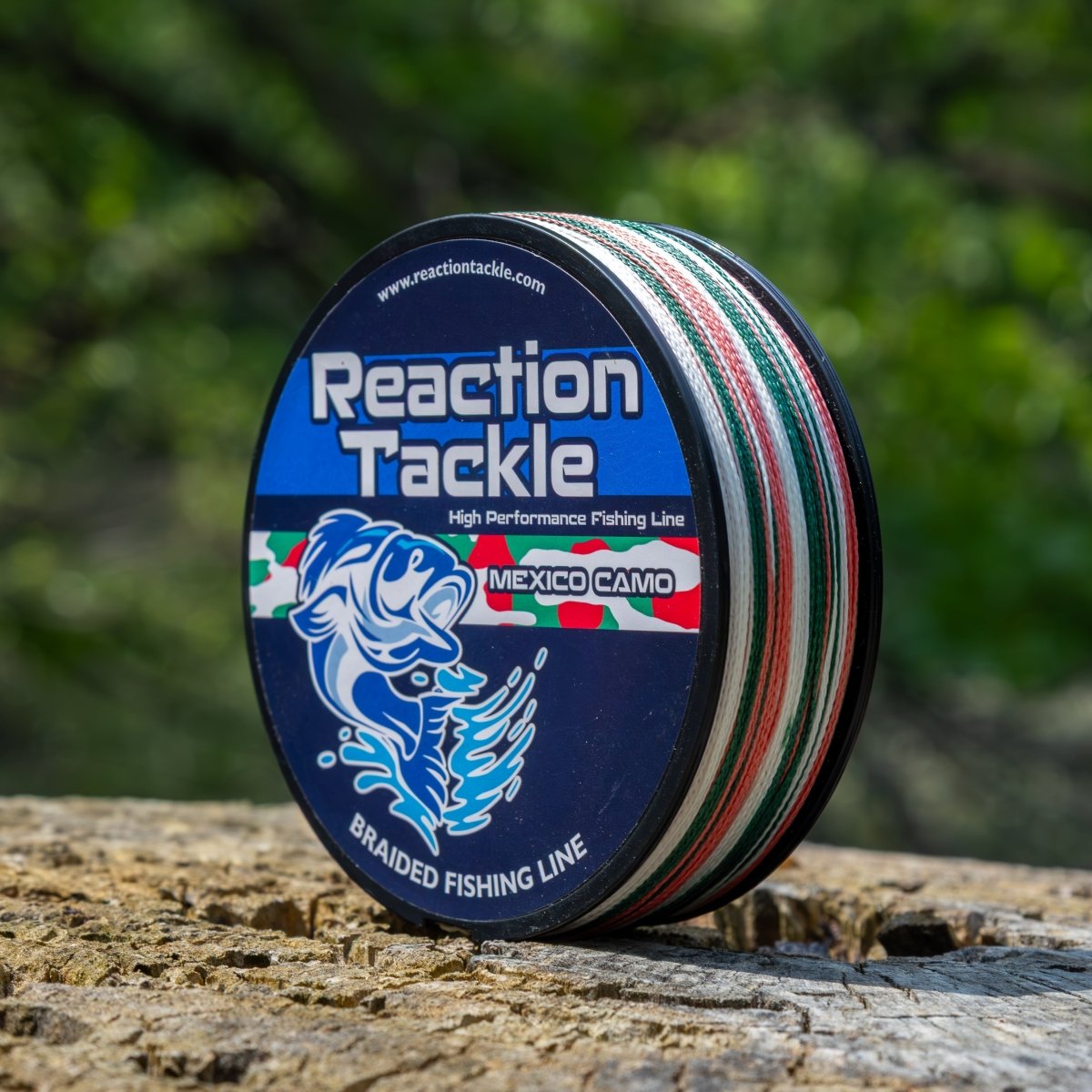 Reaction Tackle Braided Fishing Line - Mexico Camo - NEW - The Snag Bin