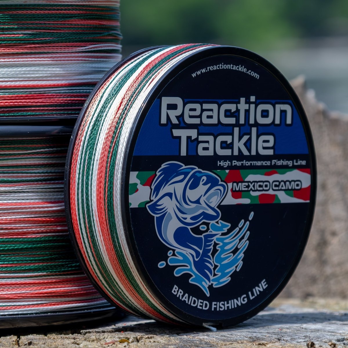 Reaction Tackle Braided Fishing Line - Mexico Camo - NEW - The Snag Bin