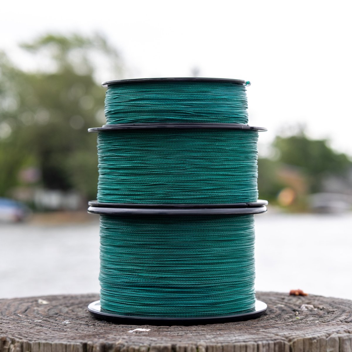 Reaction Tackle Braided Fishing Line - NO FADE Moss Green - NEW - The Snag Bin