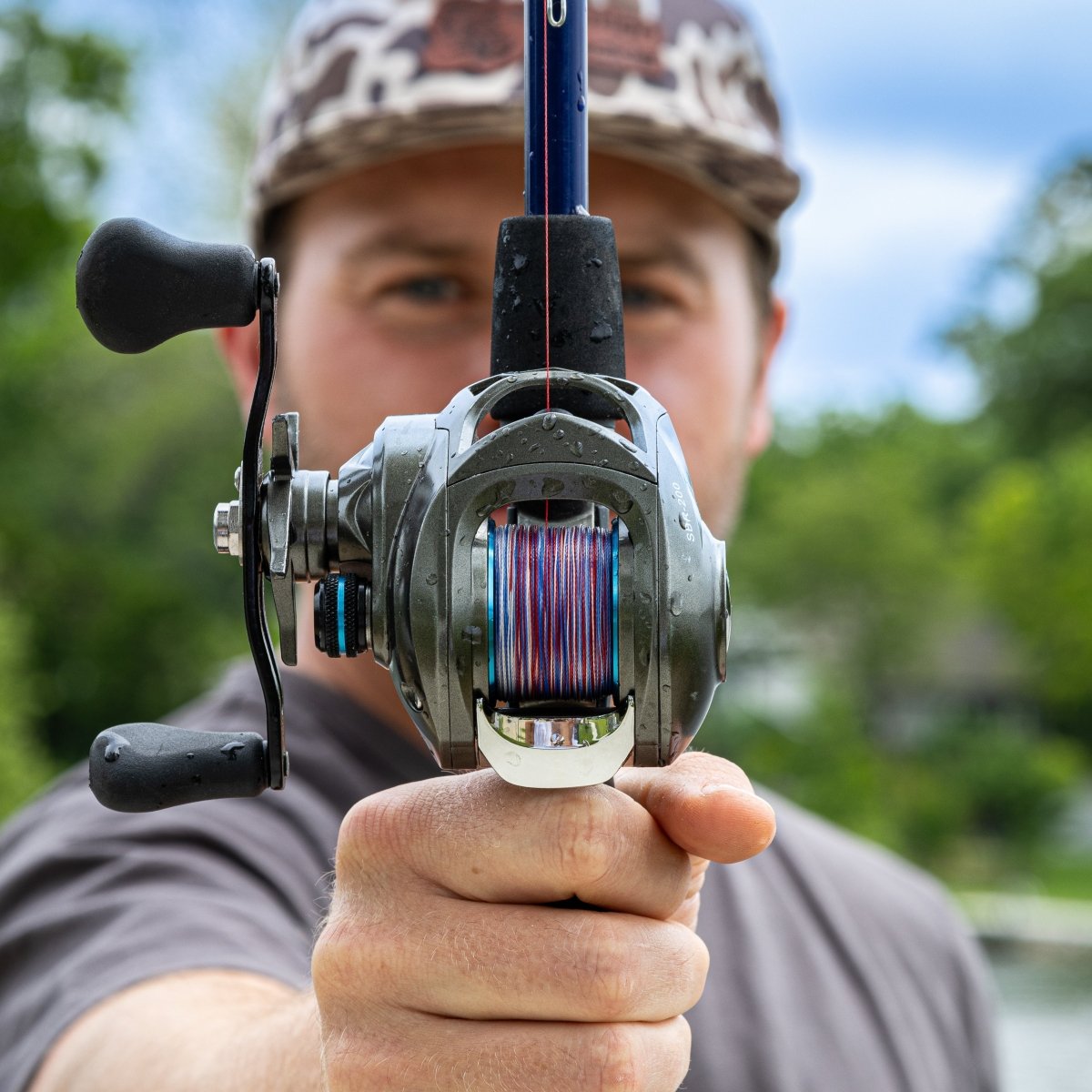 Reaction Tackle Braided Fishing Line - USA Camo - The Snag Bin