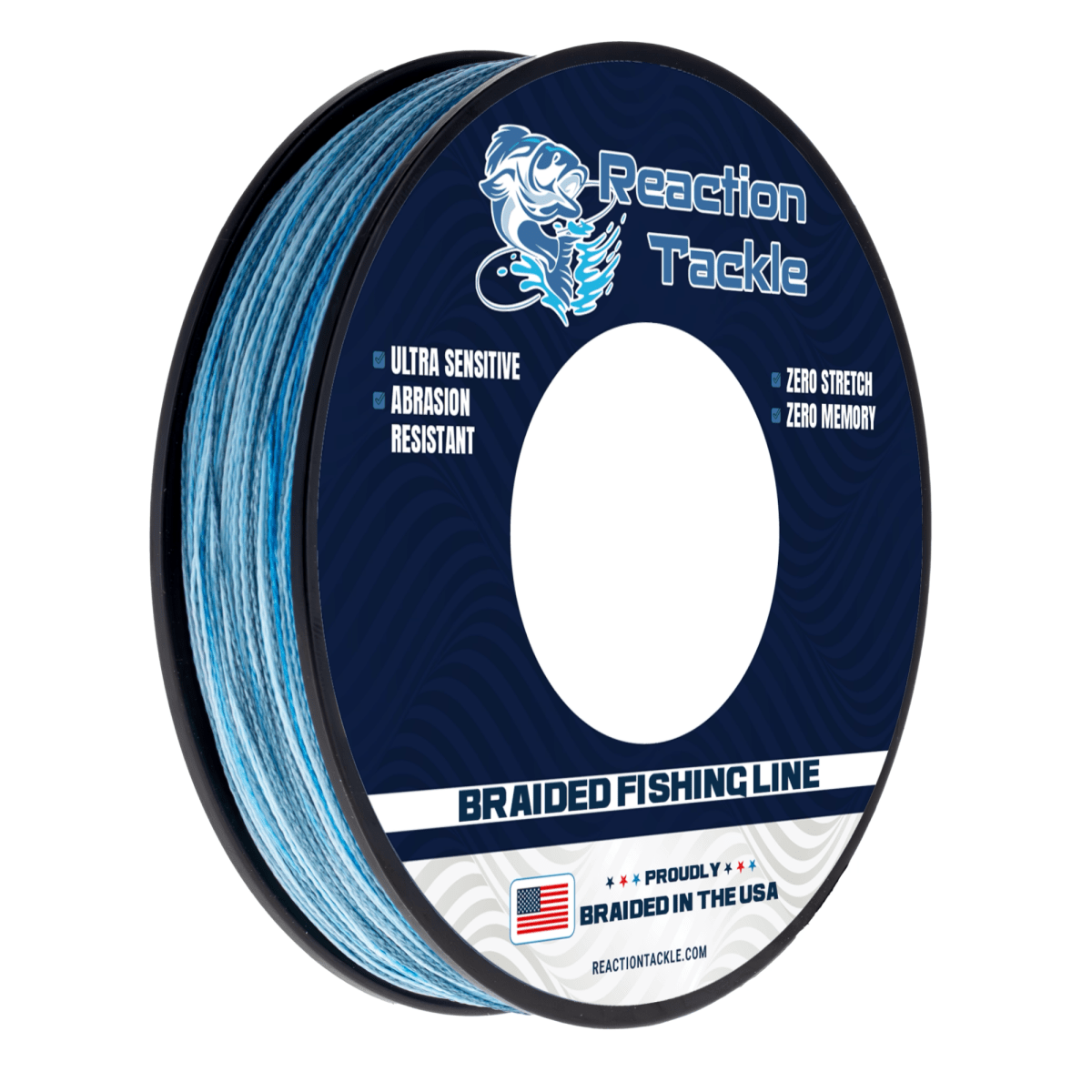Reaction Tackle BRAIDED IN THE USA Fishing Line - 4X - NEW - The Snag Bin