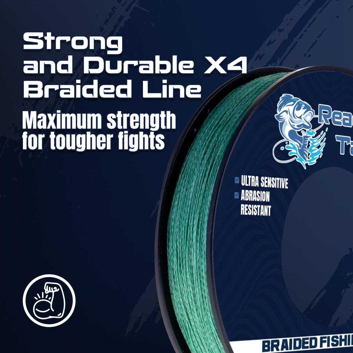 Reaction Tackle BRAIDED IN THE USA Fishing Line - 4X - NEW - The Snag Bin