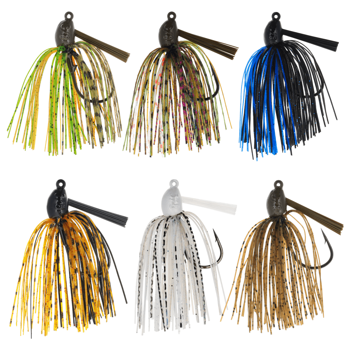 Reaction Tackle Lead Swim Jigs – Premium Weedless Bass Fishing Lures - 3 Pack - New - The Snag Bin