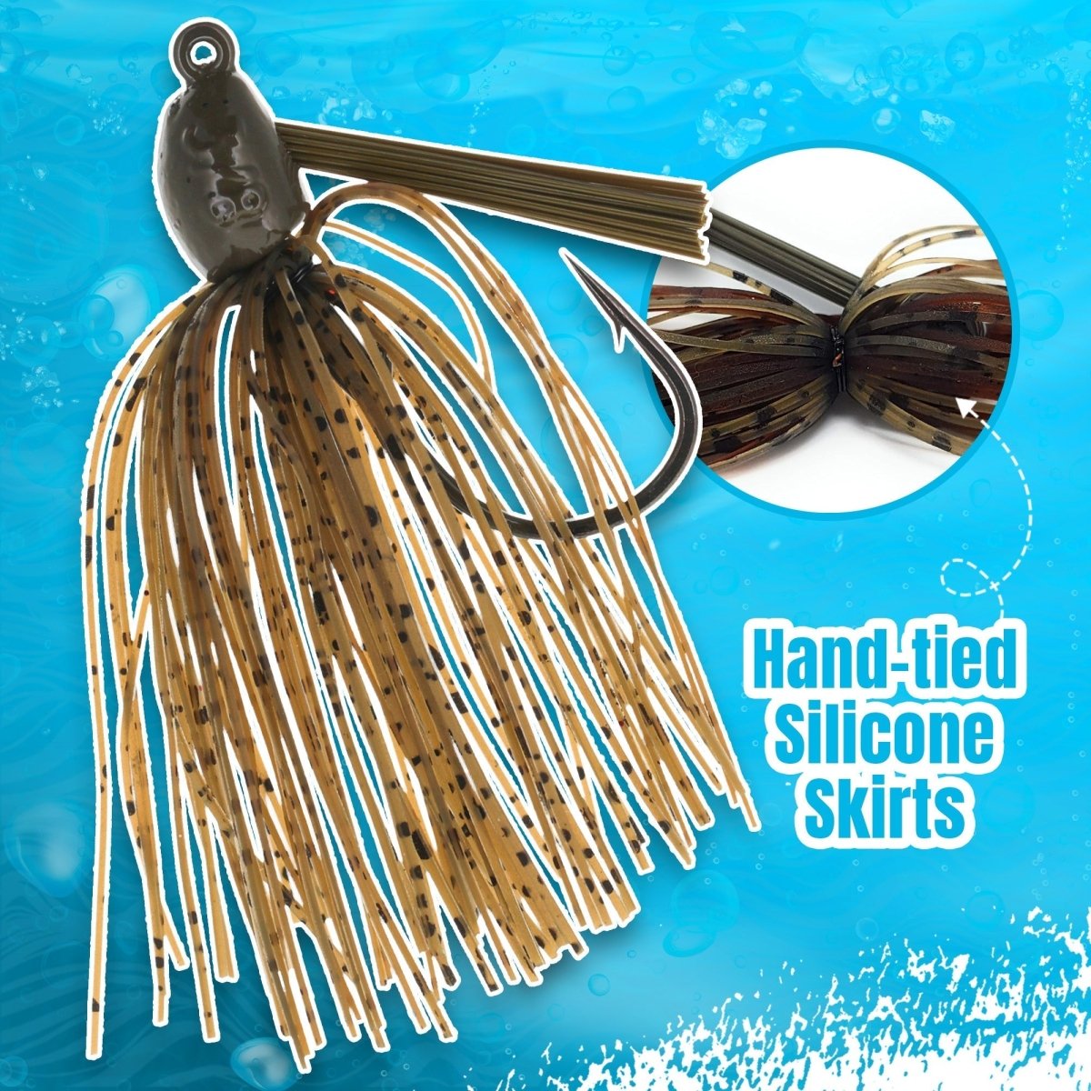 Reaction Tackle Lead Swim Jigs – Premium Weedless Bass Fishing Lures - 3 Pack - New - The Snag Bin