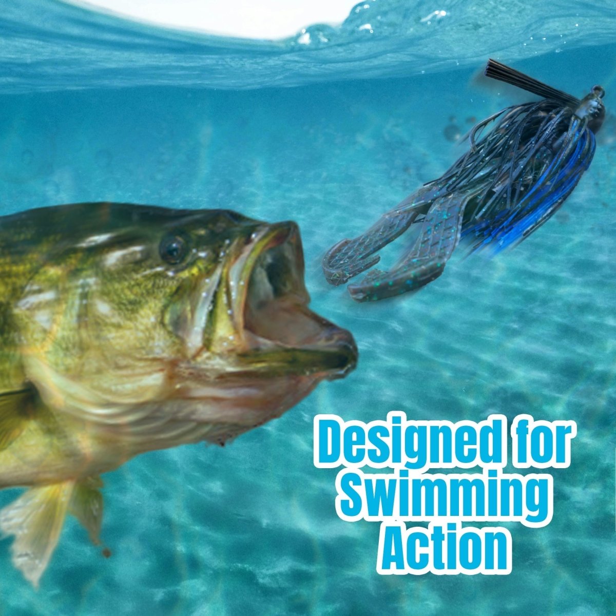 Reaction Tackle Lead Swim Jigs – Premium Weedless Bass Fishing Lures - 3 Pack - New - The Snag Bin