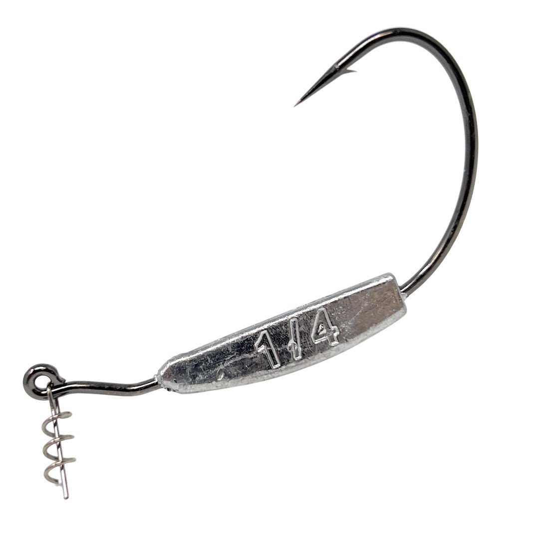 Reaction Tackle Lead Weighted Swimbait Hooks (10 - PACK) - The Snag Bin