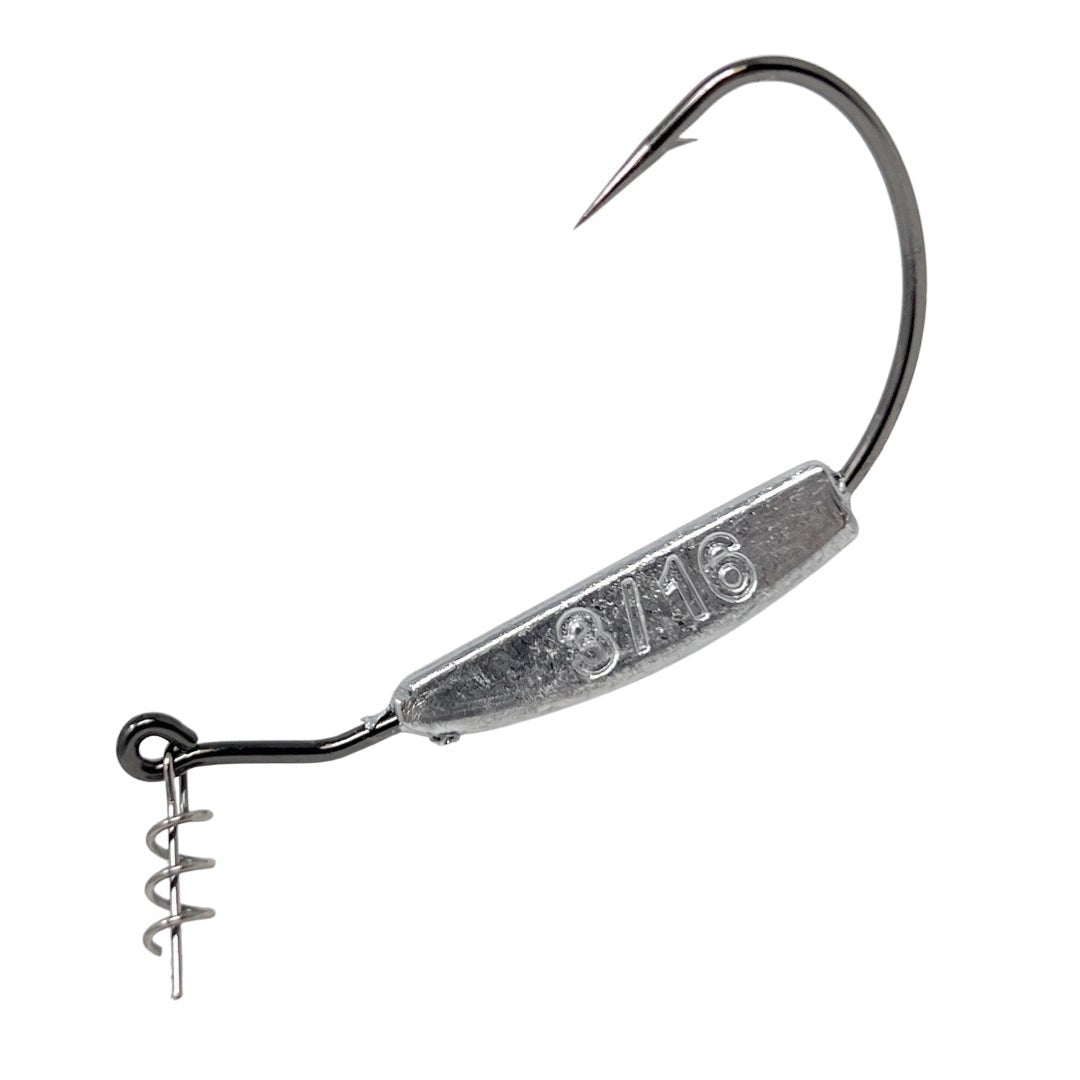 Reaction Tackle Lead Weighted Swimbait Hooks (10 - PACK) - The Snag Bin