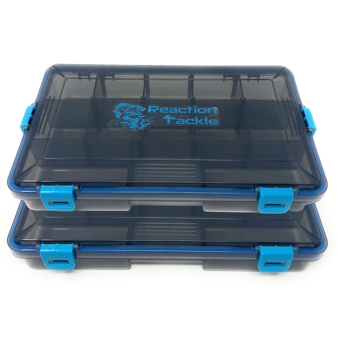Reaction Tackle Standard Tackle Tray - Sturdy and Waterproof with 4 Reliable Clips - The Snag Bin