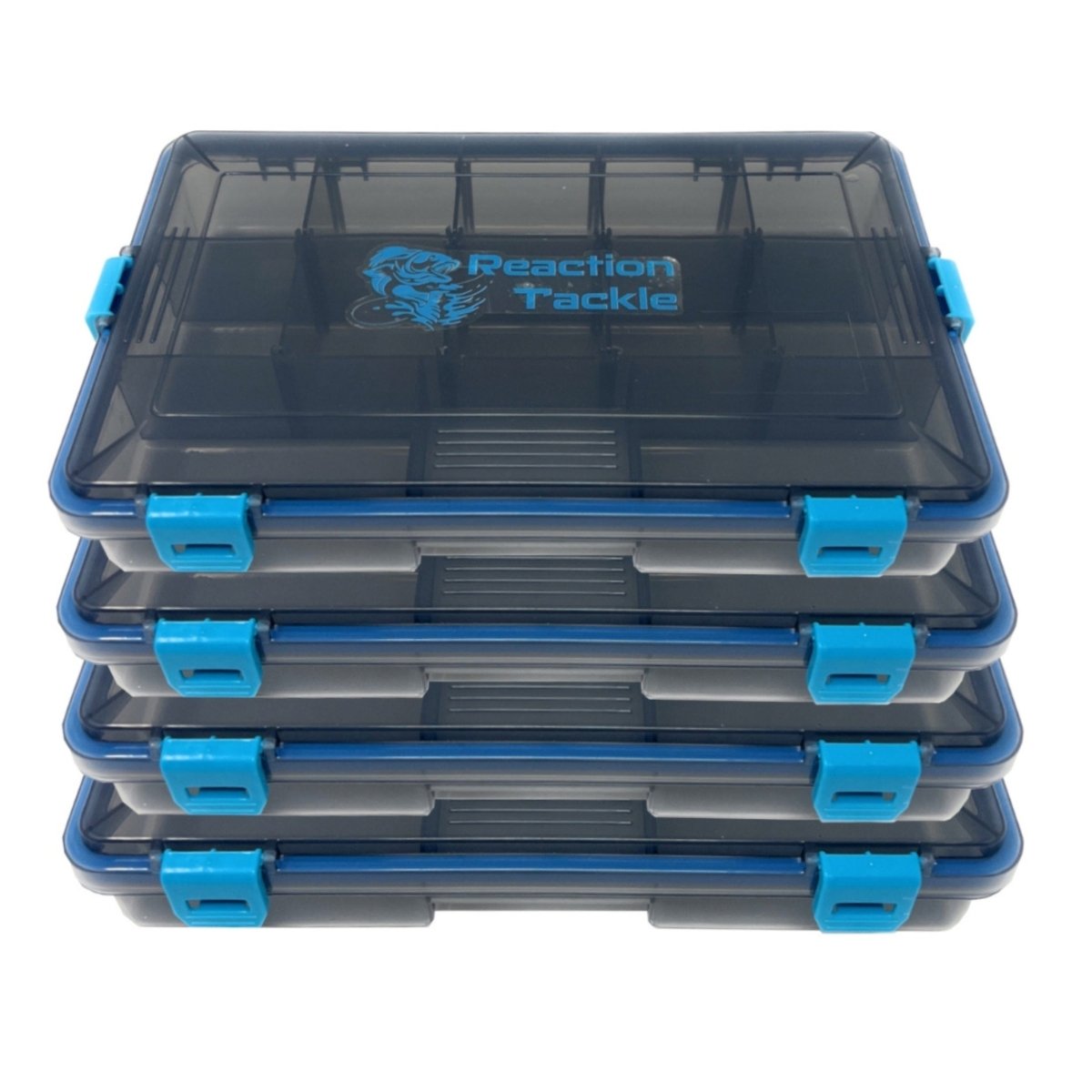Reaction Tackle Standard Tackle Tray - Sturdy and Waterproof with 4 Reliable Clips - The Snag Bin