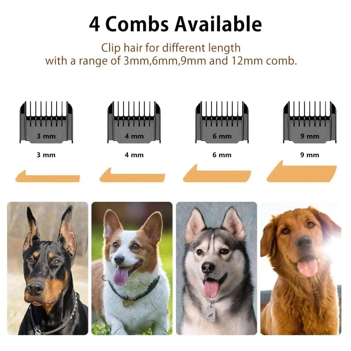 Rechargeable Dog Clippers, Low Noise - The Snag Bin