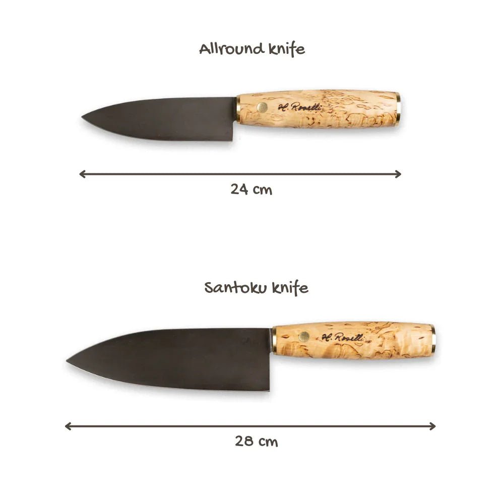 Roselli R780 The Kitchen Knife Set! Santoku and Allround Knife Set - The Snag Bin