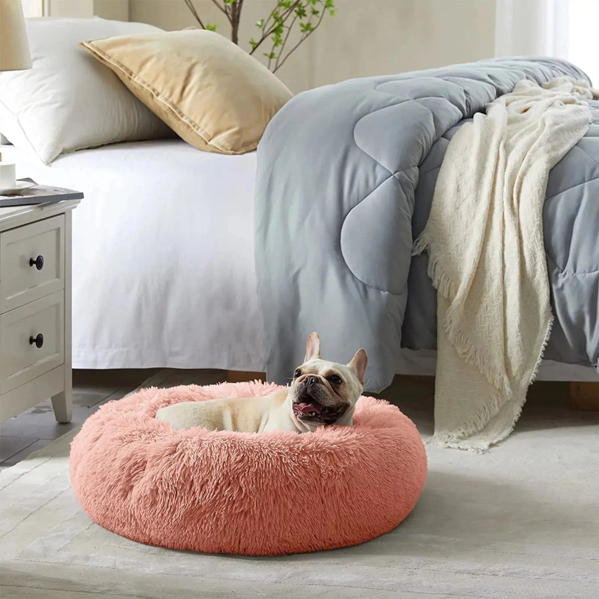 Round Calming Pet Bed - The Snag Bin