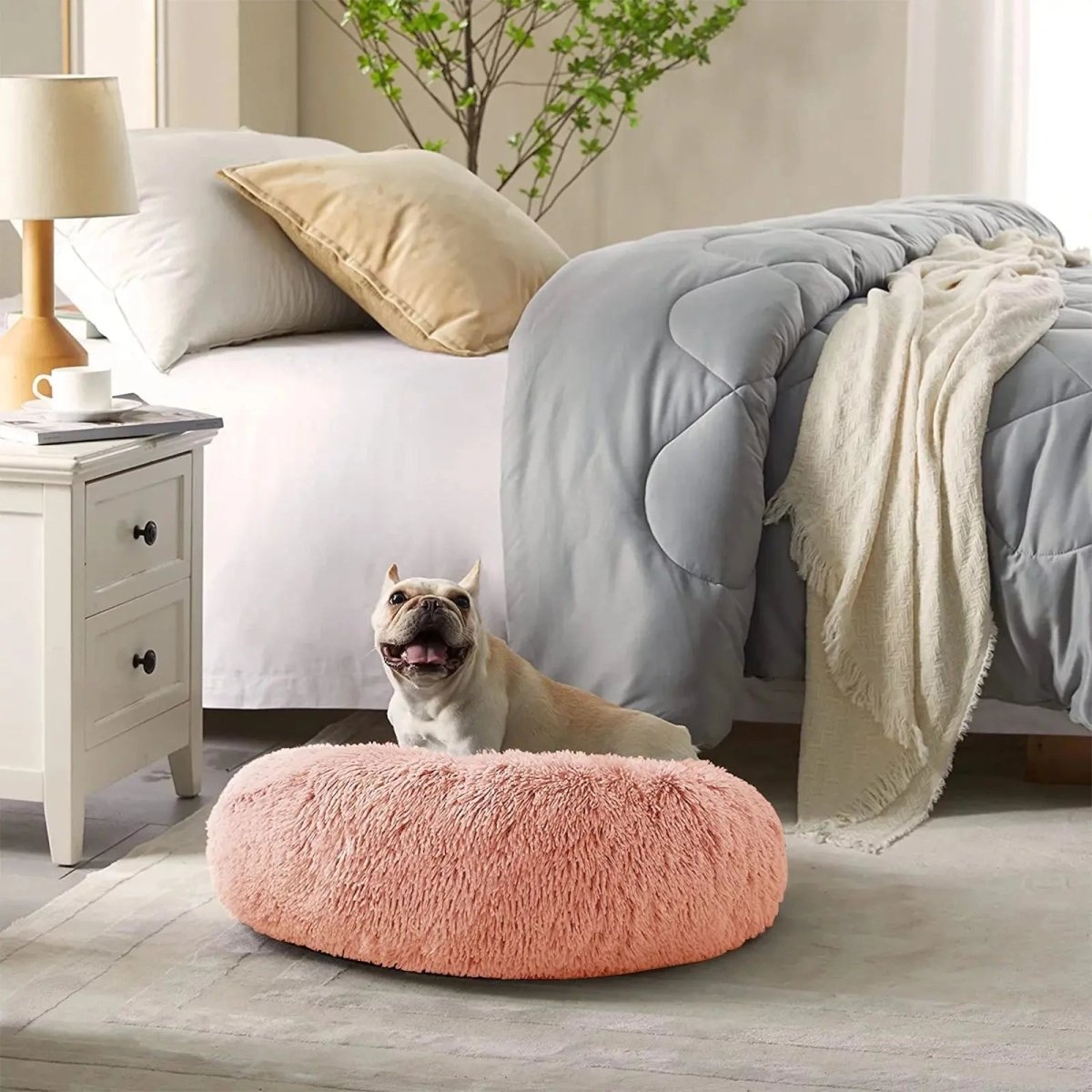 Round Calming Pet Bed - The Snag Bin