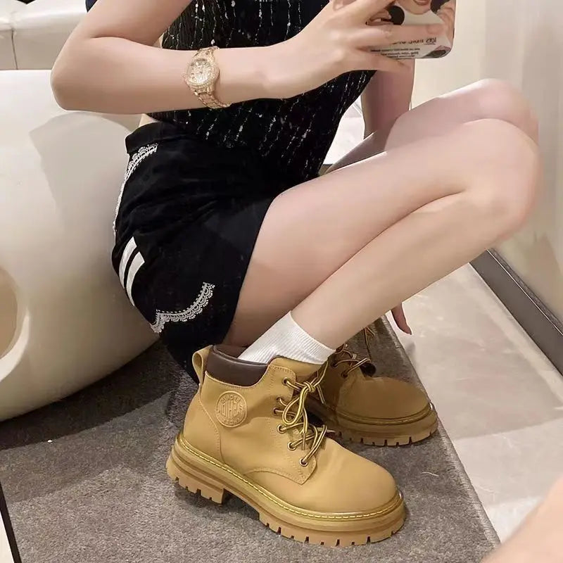 Same Style for Couples Autumn and Winter Ankle Boot Platform Increase Women's Shoes New 2023 Waterproof Women's Boots V.I.P Digital Presence The Snag Bin