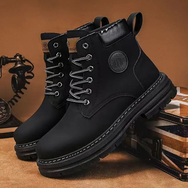 Same Style for Couples Autumn and Winter Ankle Boot Platform Increase Women's Shoes New 2023 Waterproof Women's Boots V.I.P Digital Presence 42.84 The Snag Bin