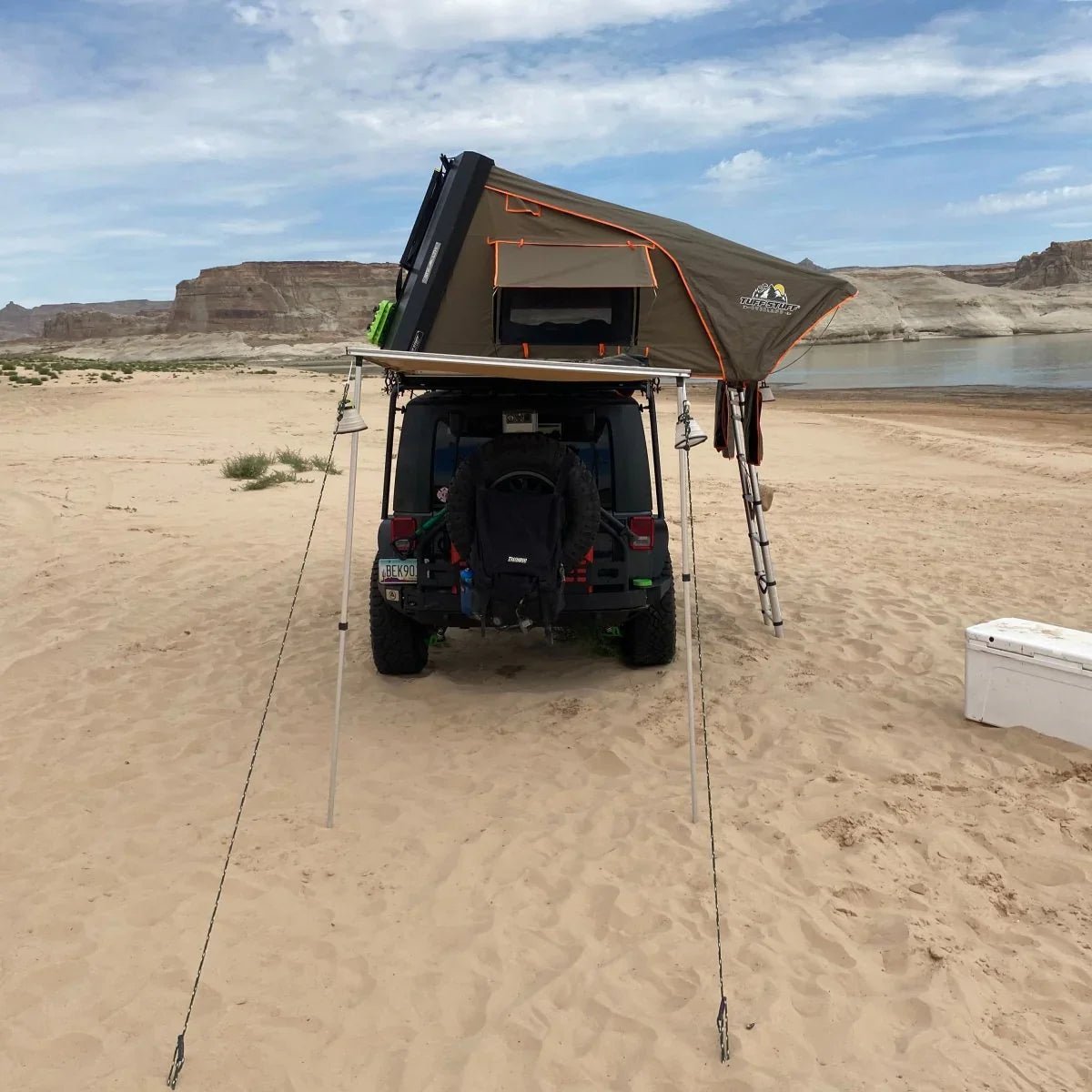 Stealth Hardshell Rooftop Tent β Aluminum β 3 Person β Black β Low - Profile Overland Tent - The Snag Bin