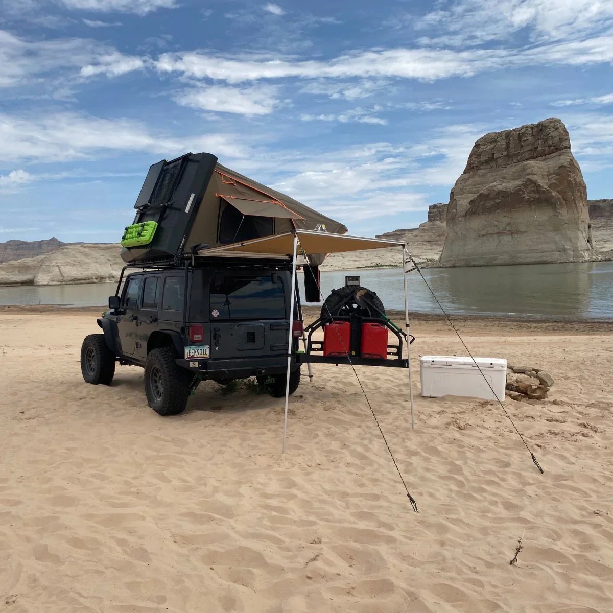 Stealth Hardshell Rooftop Tent β Aluminum β 3 Person β Black β Low - Profile Overland Tent - The Snag Bin