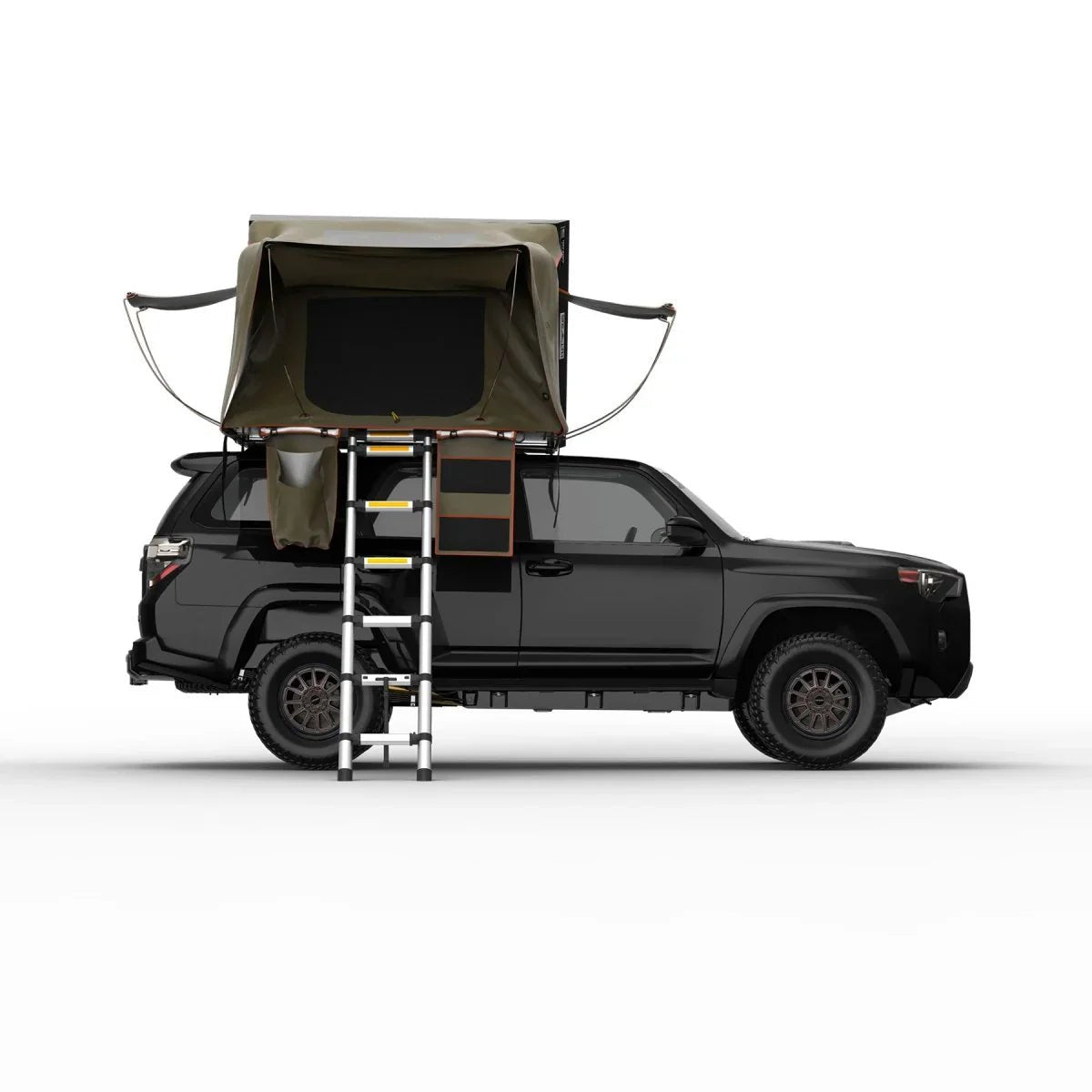 Stealth Hardshell Rooftop Tent β Aluminum β 3 Person β Black β Low - Profile Overland Tent - The Snag Bin