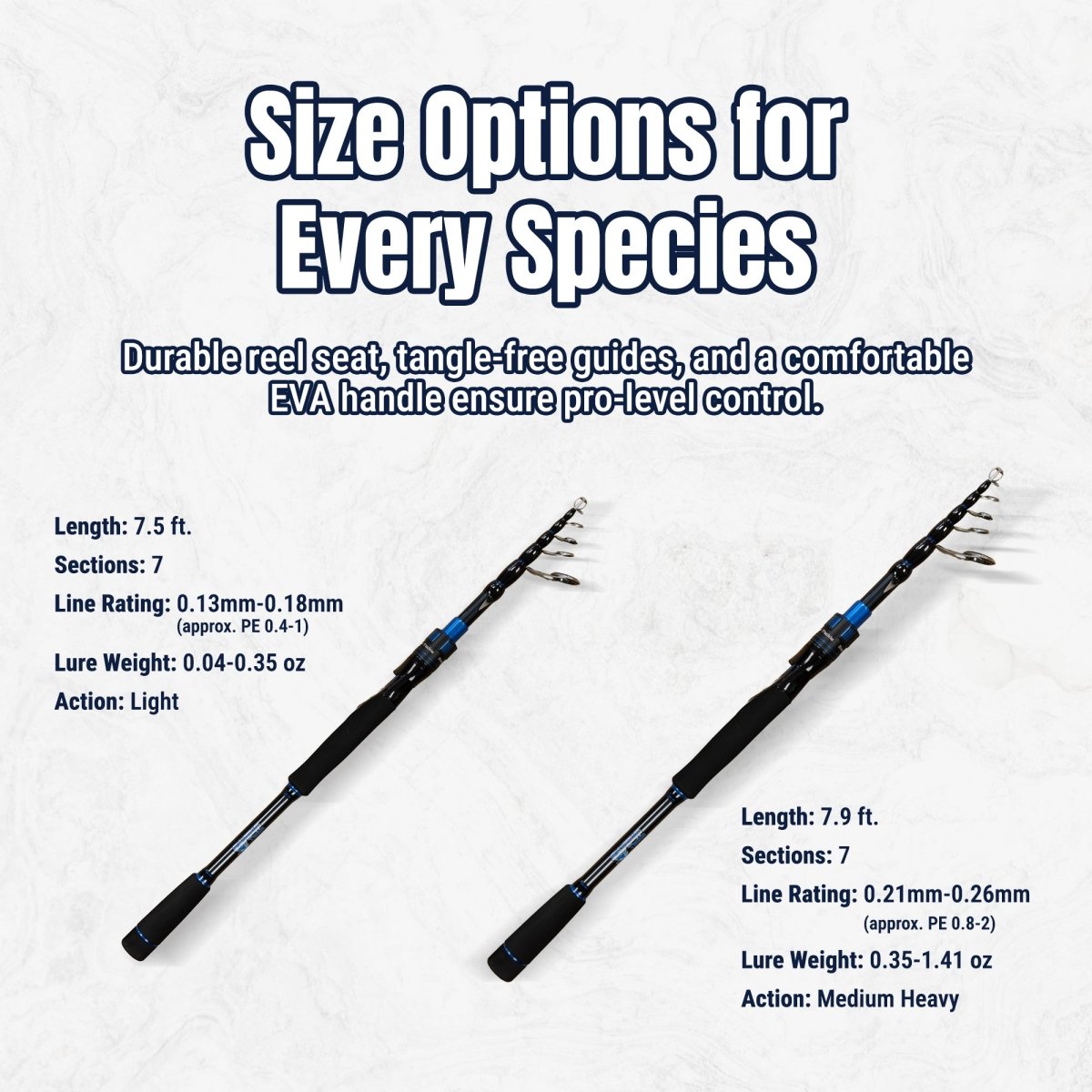 Telescopic Spinning Rod – Carbon Travel Fishing Rod - The Snag Bin