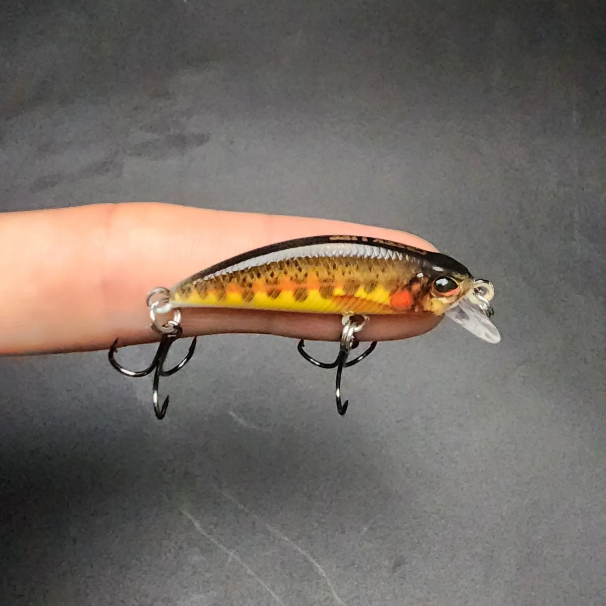 The MOON Shiner – 1.4" Sinking Jerkbait for Creek & River Fishing - The Snag Bin