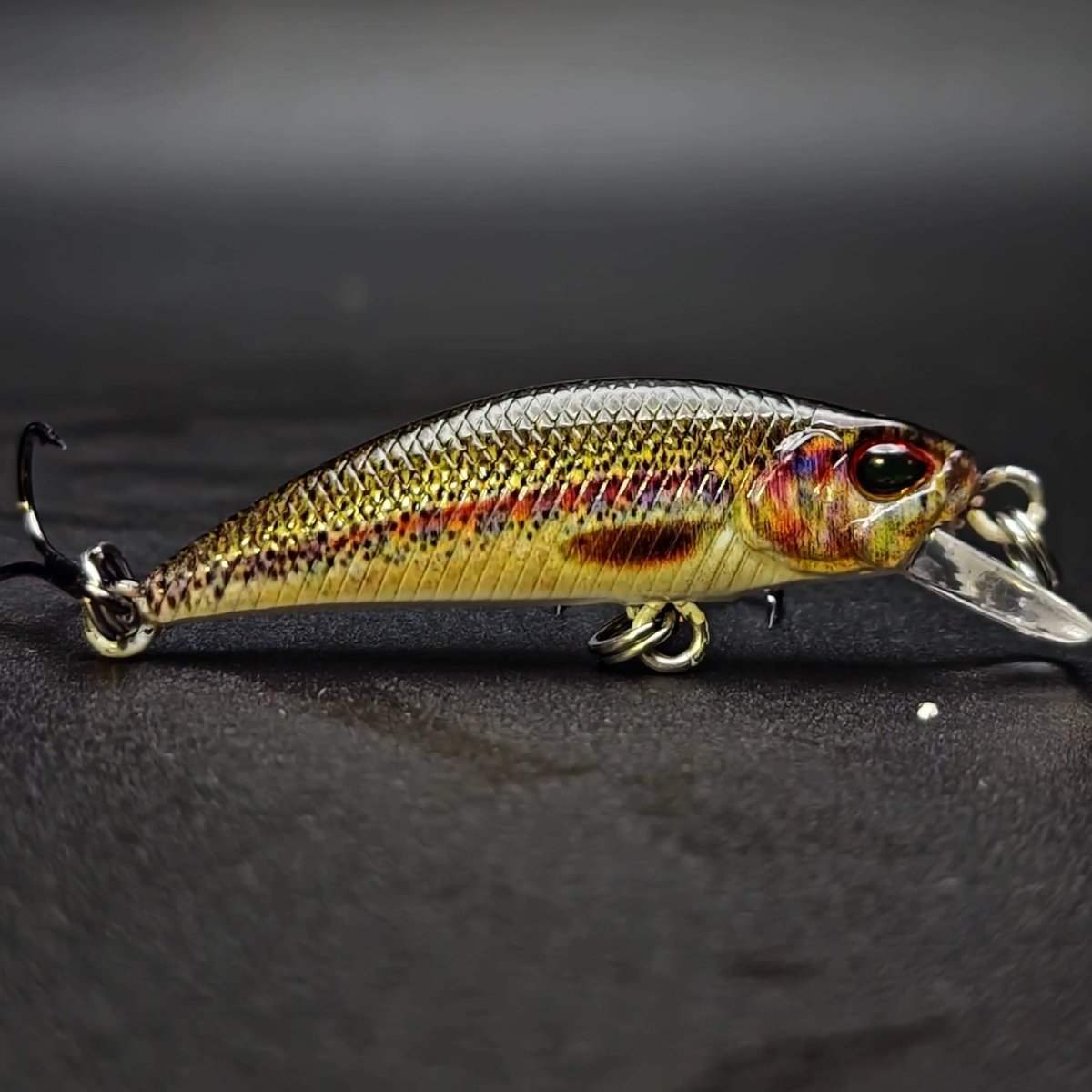 The MOON Shiner – 1.4" Sinking Jerkbait for Creek & River Fishing - The Snag Bin