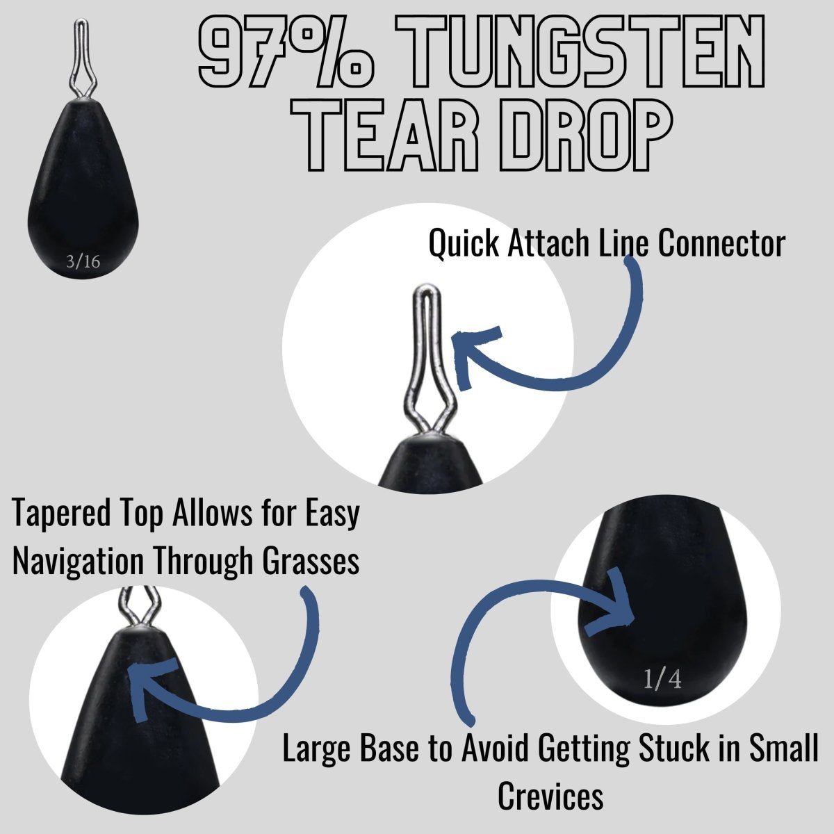 Tungsten Drop Shot Weights - The Snag Bin