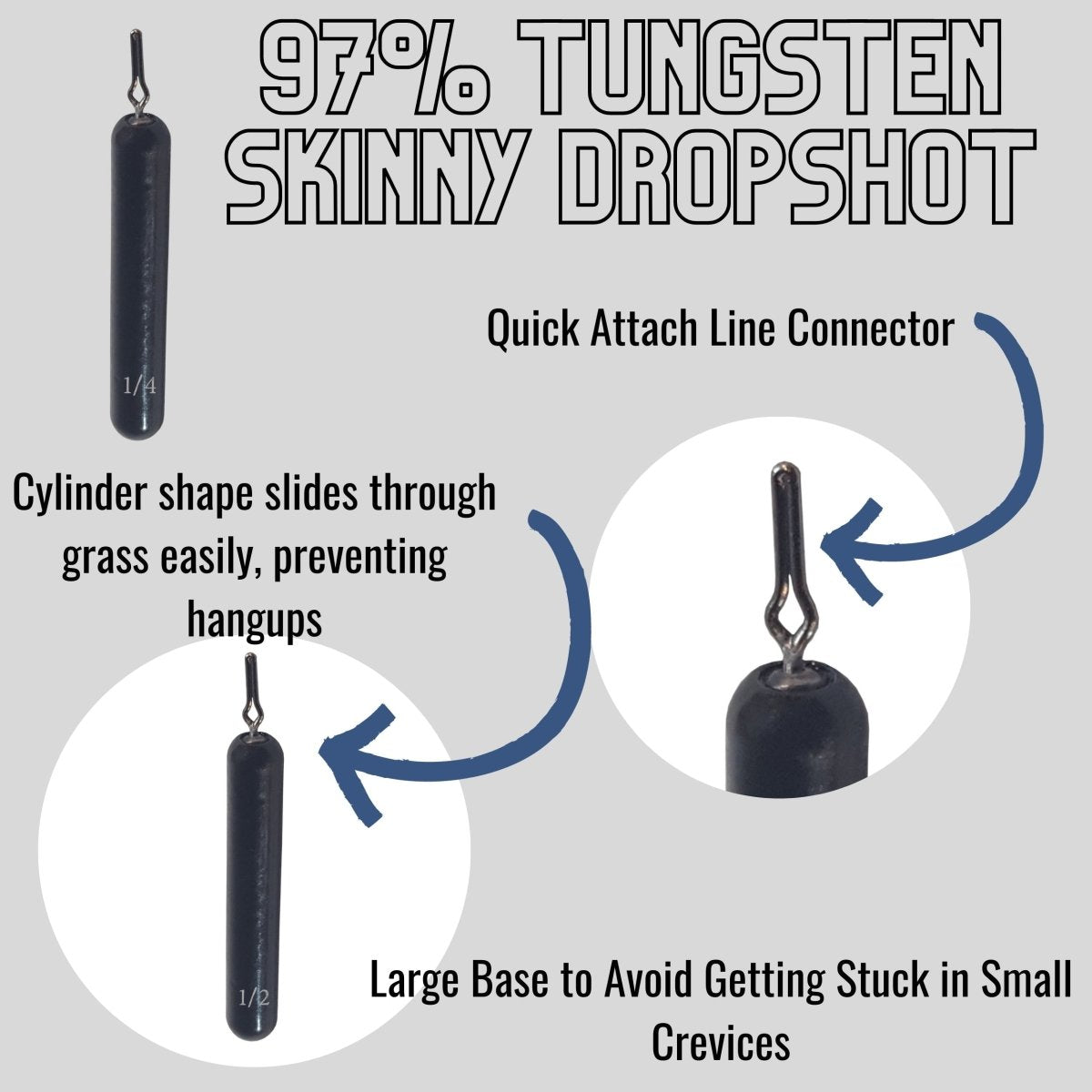 Tungsten Drop Shot Weights - The Snag Bin