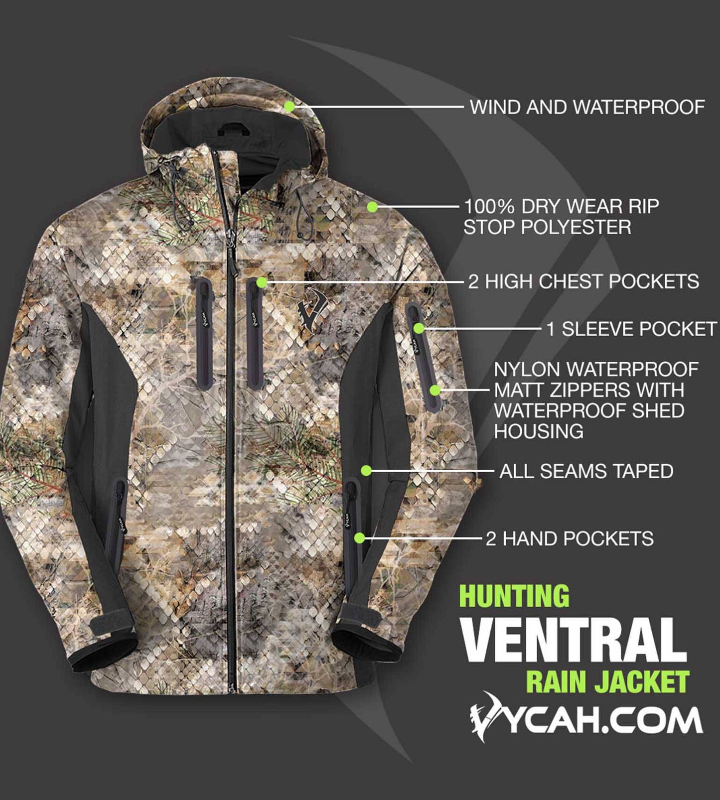 Vycah Ventral Rain Jacket - Fall Vycah Rain Jacket The Snag Bin