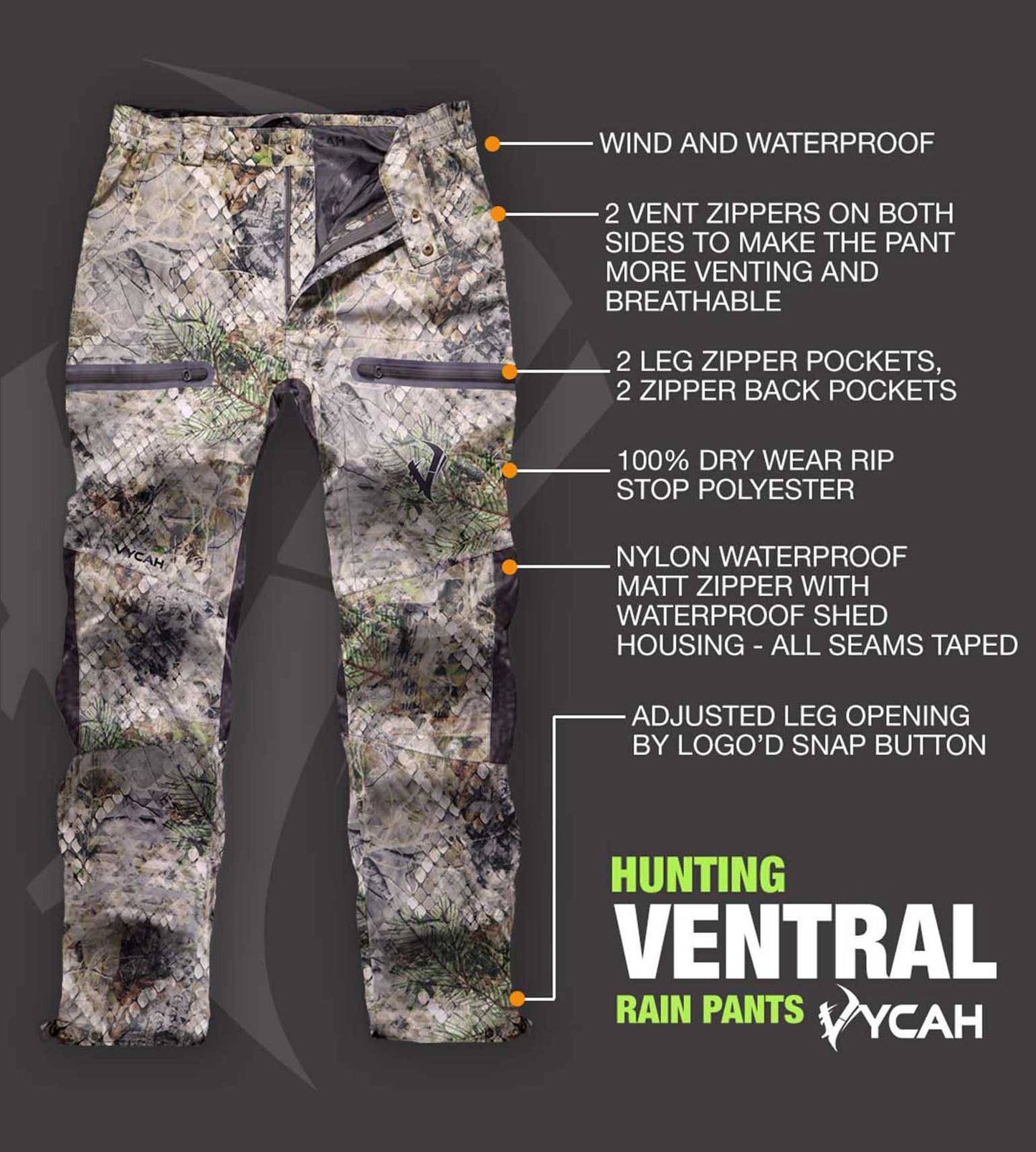 Vycah Ventral Rain Pant - Fall Vycah Rain Pants The Snag Bin