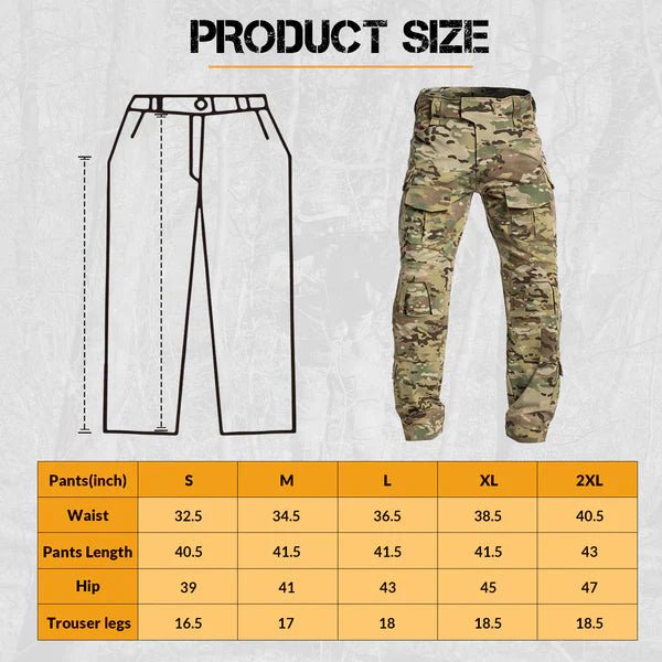 Votagoo Tactical Pants Plain Weave Stretch - Woven Material G3 ALL Weather Combat Pant - The Snag Bin