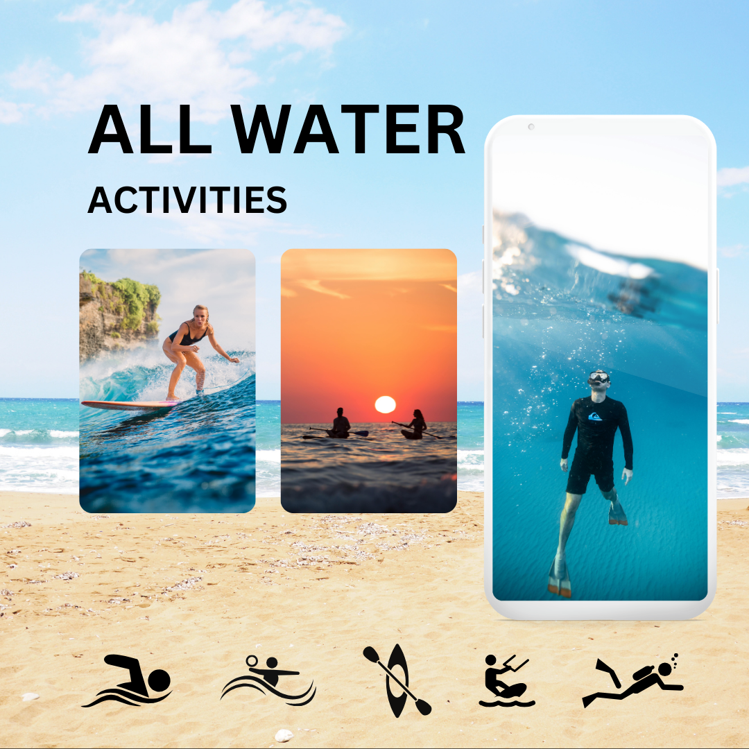 Waterproof Phone Dry Bag Pouch, for Swimming, Diving, Kayaking, Snorkeling, Festivals| Keep Phone Safe from Water & Sand | Summer Essential water_activities_waterproof_bag