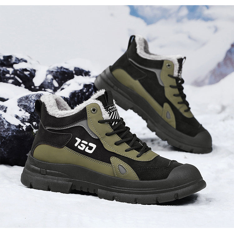 Winter fleece warm Martin boots men's casual sports versatile Korean version anti cold snow boots V.I.P Digital Presence The Snag Bin