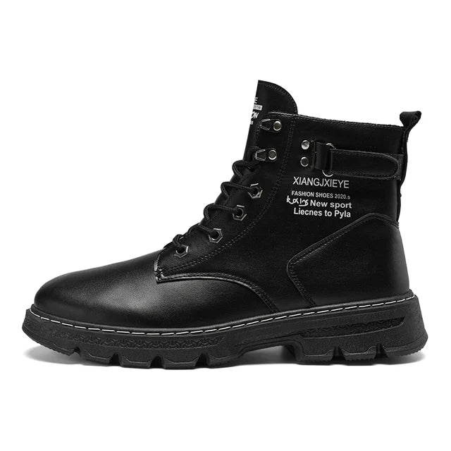 Workwear Martin boots men's spring and autumn new high top British style big yellow boots outdoor high top casual leather boots men V.I.P Digital Presence 47.20 The Snag Bin