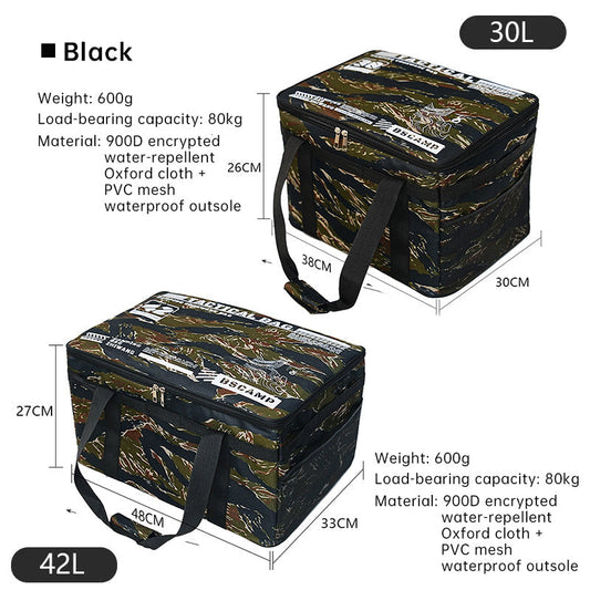 Outdoor storage bag, large - capacity foldable storage box, camping gear for picnic, portable, water - resistant V.I.P Digital Presence  32.10 The Snag Bin