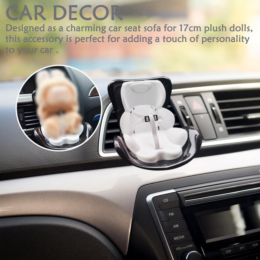 Labubu Car Seat: Cute Air Vent & Safety Seat Decor | Premium Car Charms for Interior Decoration