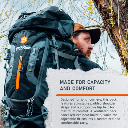 80L Survival Backpack - The Ranger Emerge Survival   The Snag Bin
